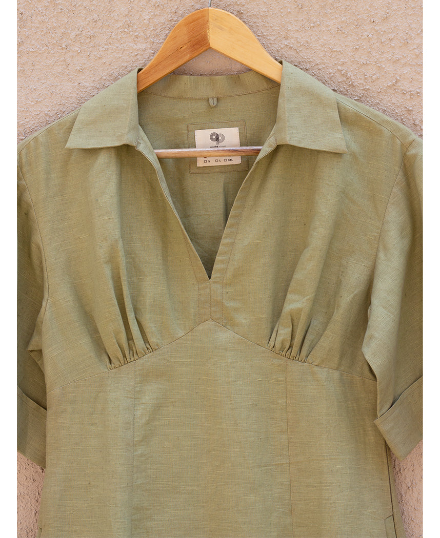 Wide Sleeve Midi Dress