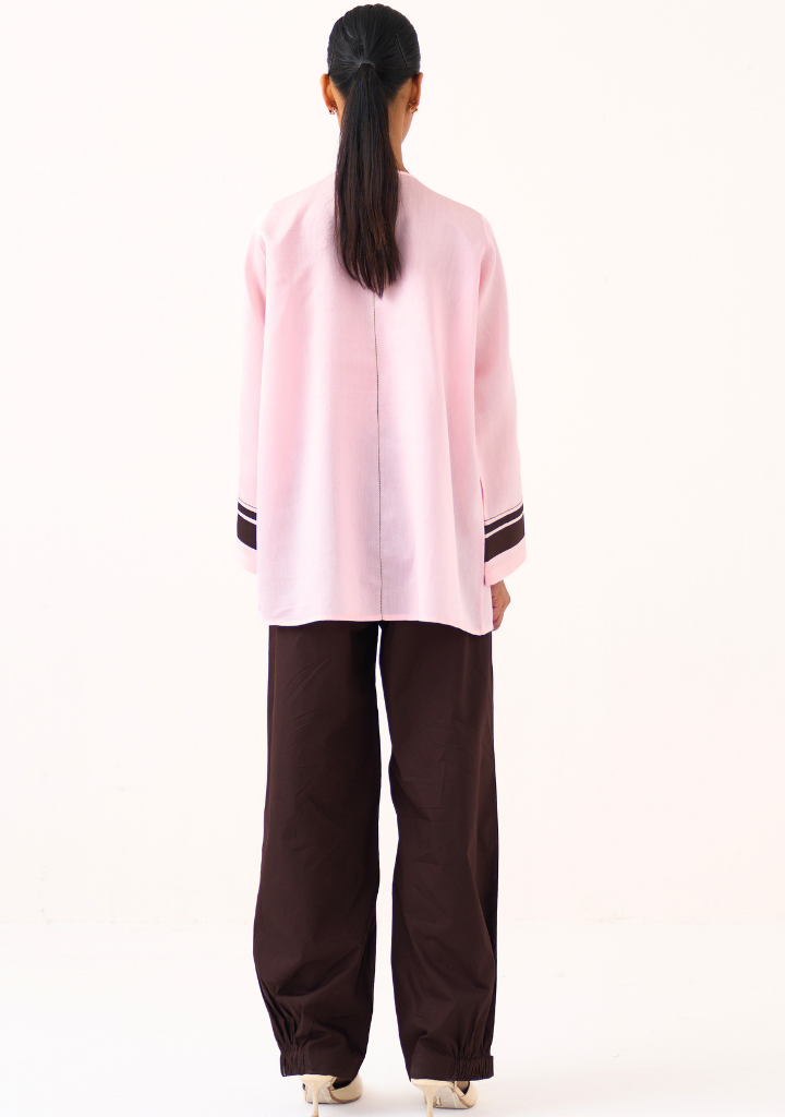 Wide Sleeve Gather Neck Top
