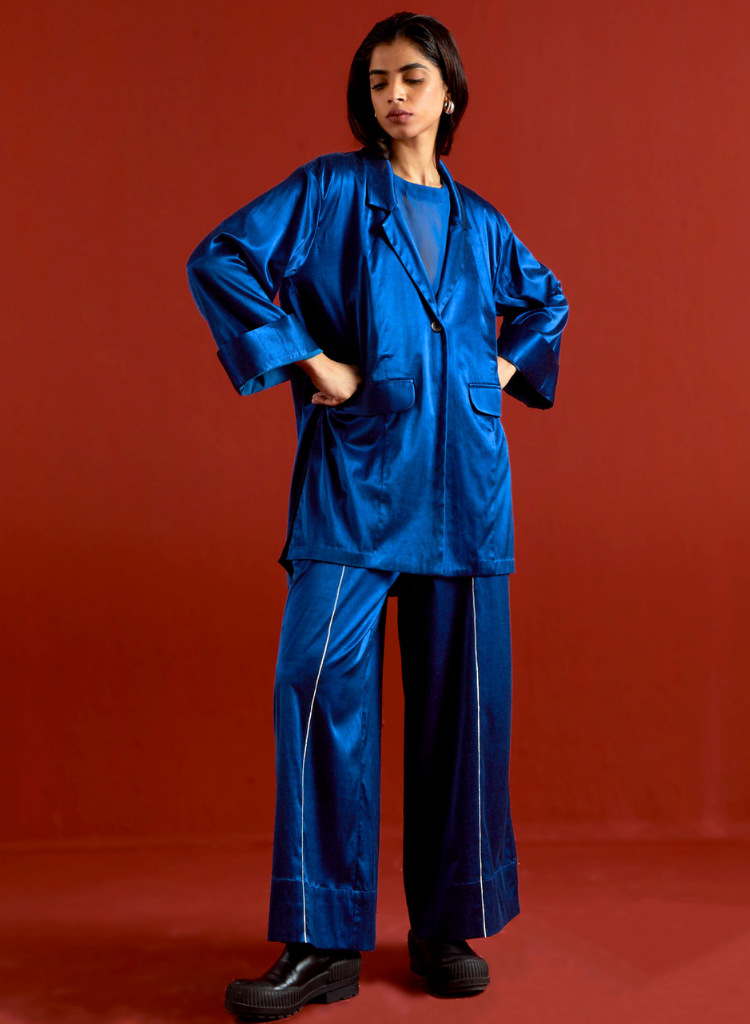 Wide Sleeve Jacket Set