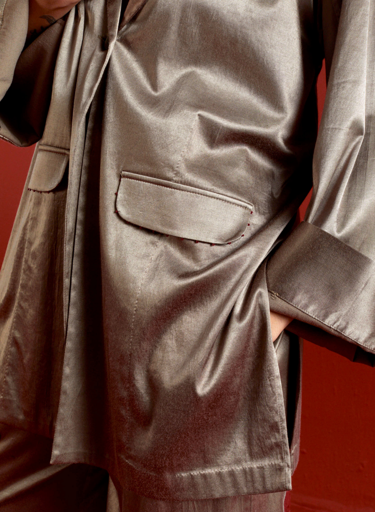 Wide Sleeve Jacket Set