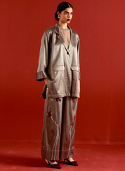 Wide Sleeve Jacket Set