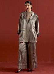 Wide Sleeve Jacket Set