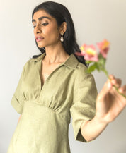 Wide Sleeve Midi Dress