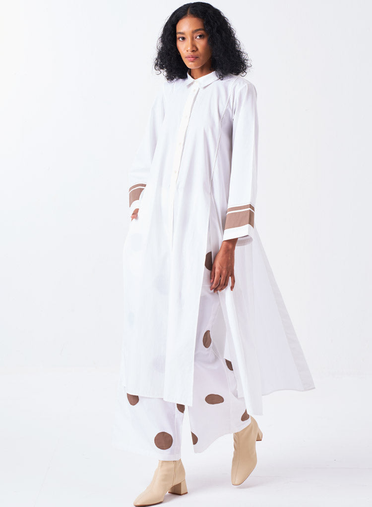 Wide Sleeve Panel Shirt