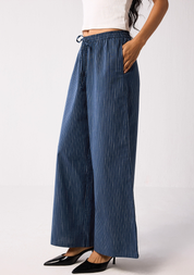 Wide Leg Drawstring Pants