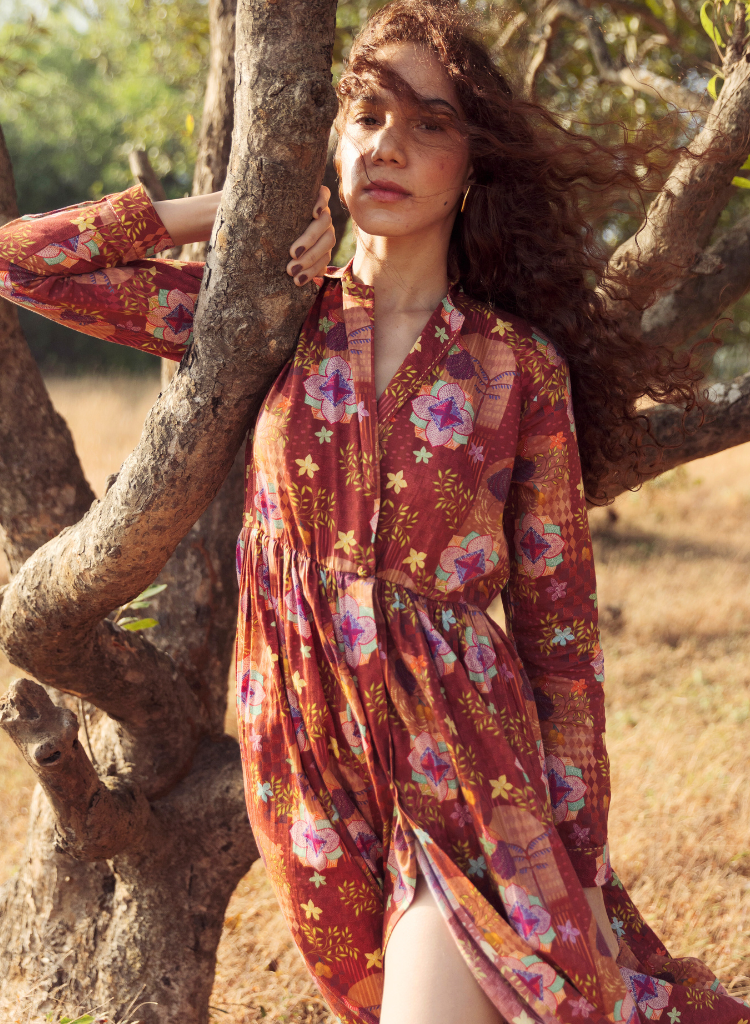 Wild Grace Wrap Dress