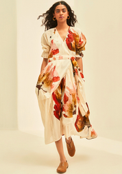Wild Poppy Wrap Dress