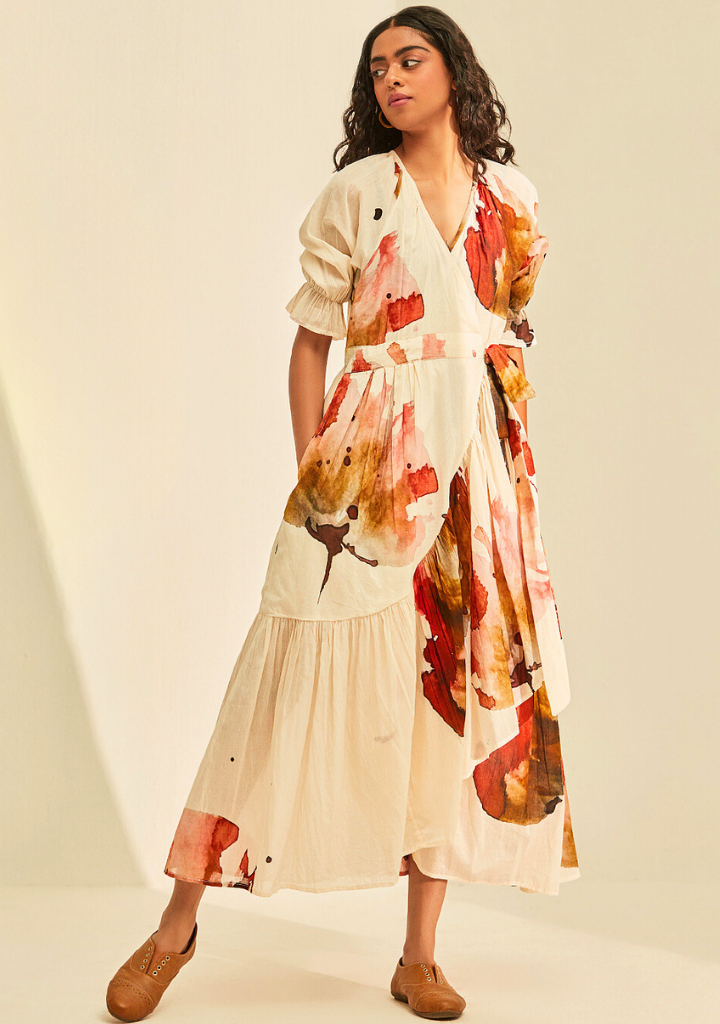 Wild Poppy Wrap Dress