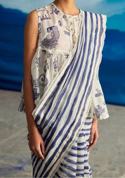 Willow Stripe Saree