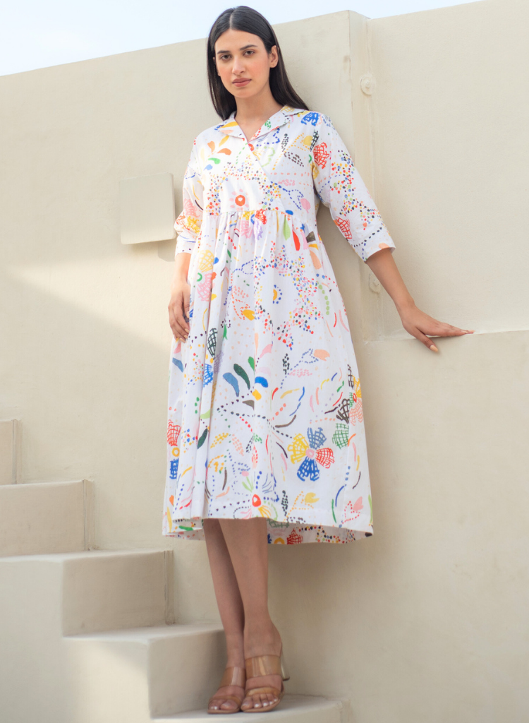 Wilmar Cuban Collar Dress