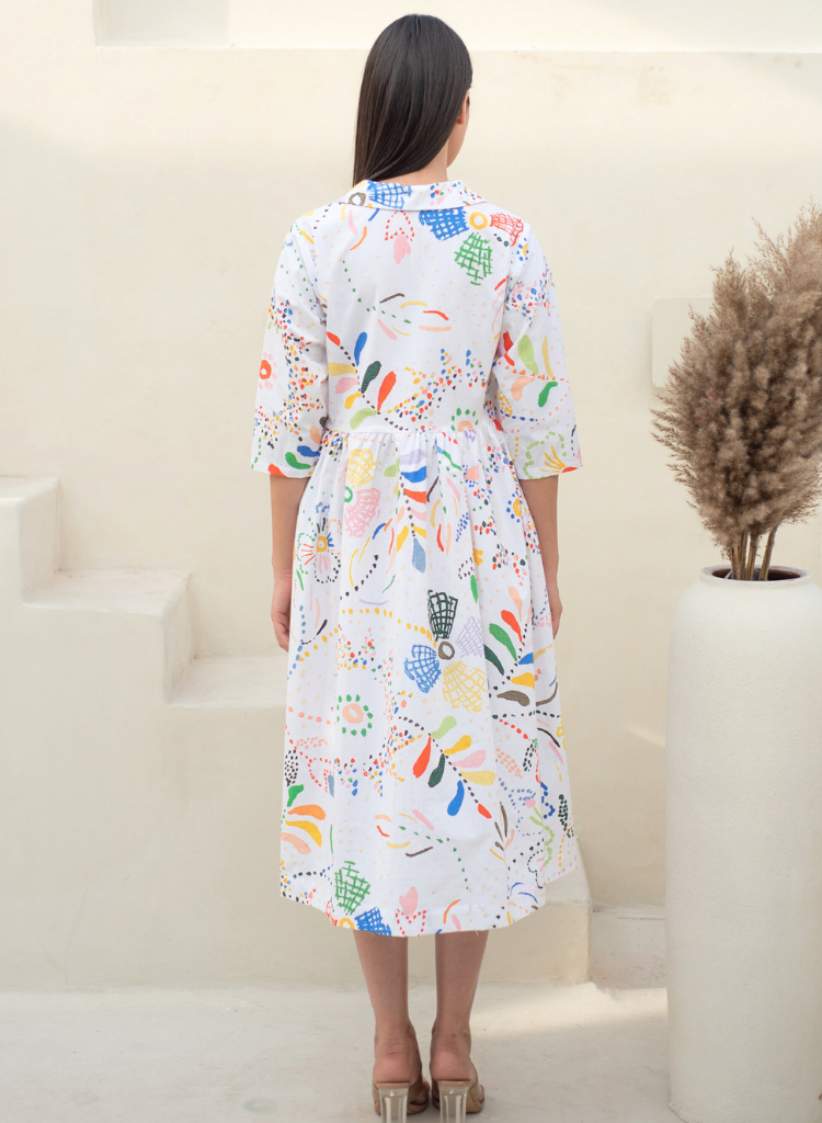 Wilmar Cuban Collar Dress