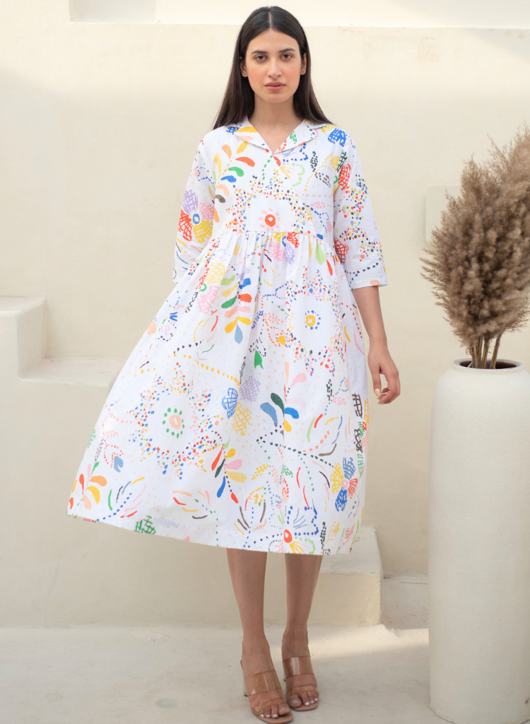 Wilmar Cuban Collar Dress