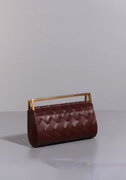 Woven Foldover Clutch