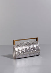 Woven Foldover Clutch