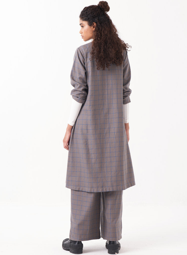 Wrap Collar Emb Check Set