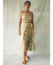 Wrap Midi Skirt Set