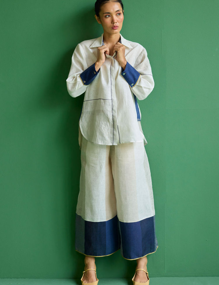 Yang Colour Blocked Shirt