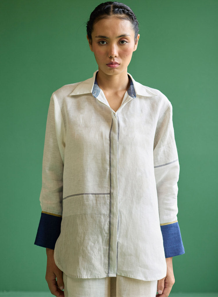 Yang Colour Blocked Shirt