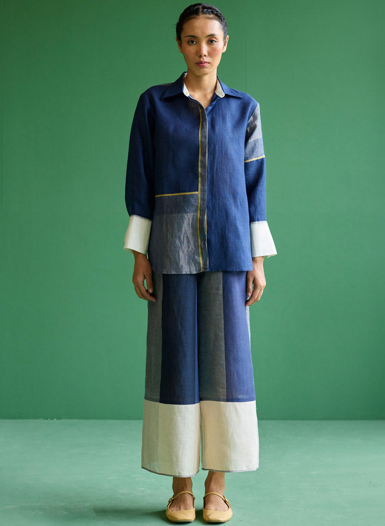 Yang Colour Blocked Shirt