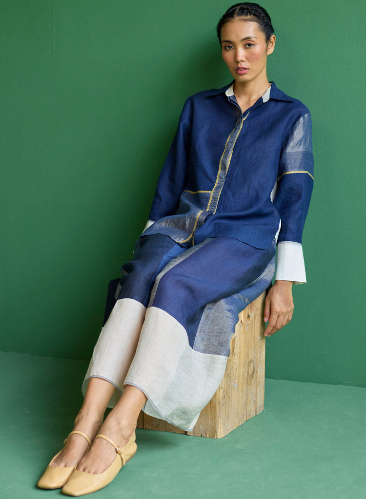 Yang Colour Blocked Shirt