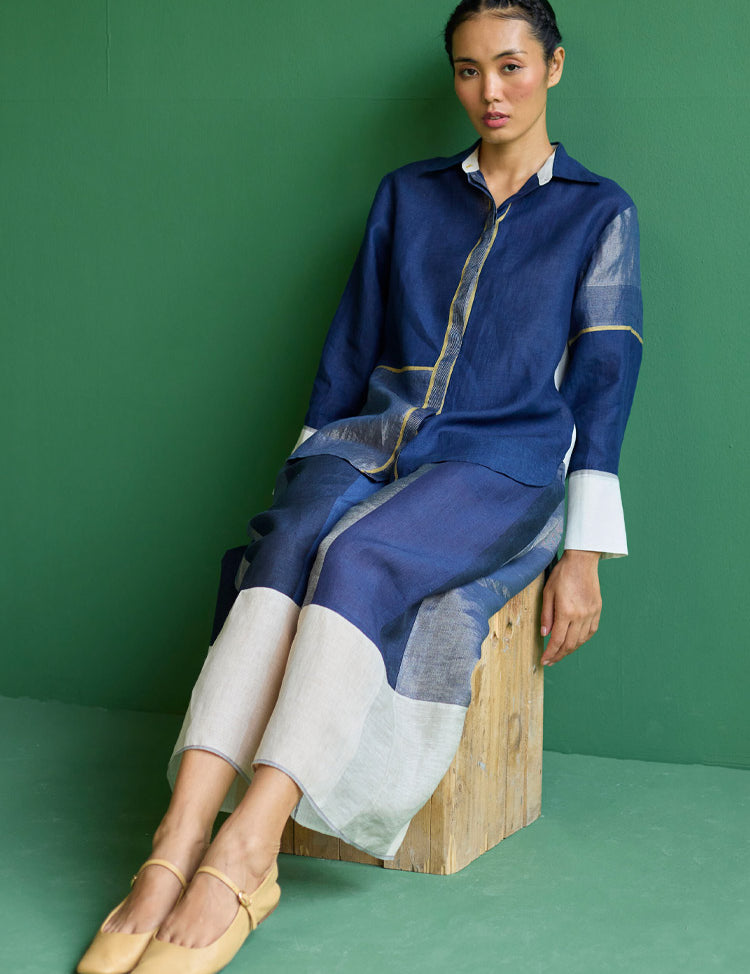 Yang Colour Blocked Shirt