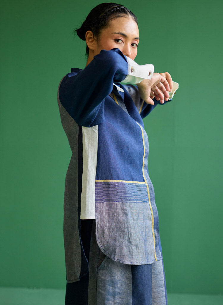 Yang Colour Blocked Shirt