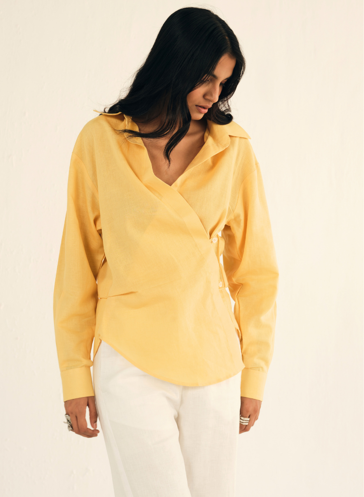 Yellow Linen Shirt