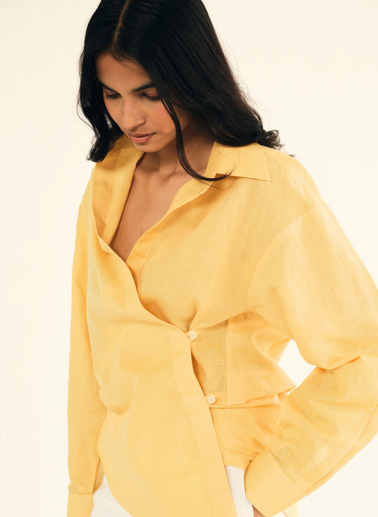 Yellow Linen Shirt