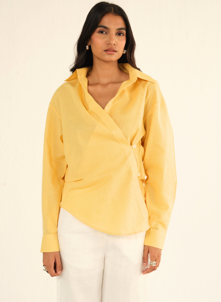 Yellow Linen Shirt