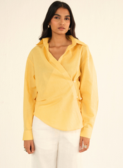 Yellow Linen Shirt