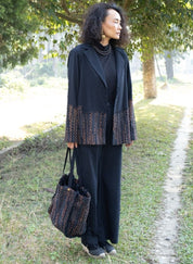 Black Copper Yin Yang Blazer