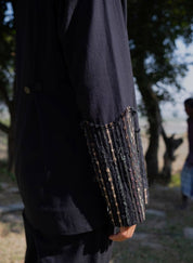 Black Green Yin Yang Blazer