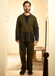 Green Ying Yang Blazer