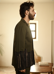 Green Ying Yang Blazer