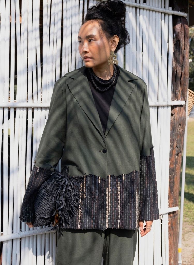 Green Yin Yang Blazer