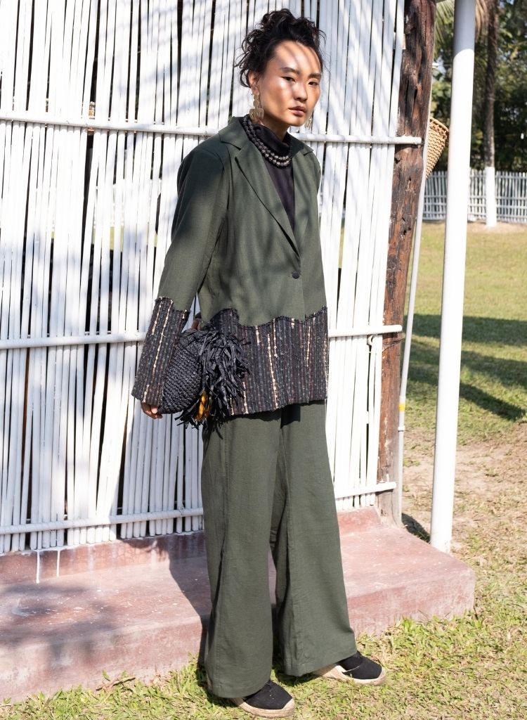 Green Yin Yang Blazer