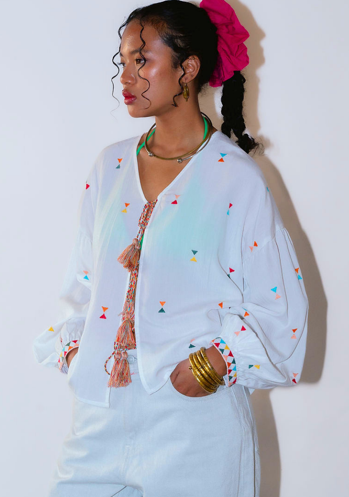 Yongli Tie-Up Blouse