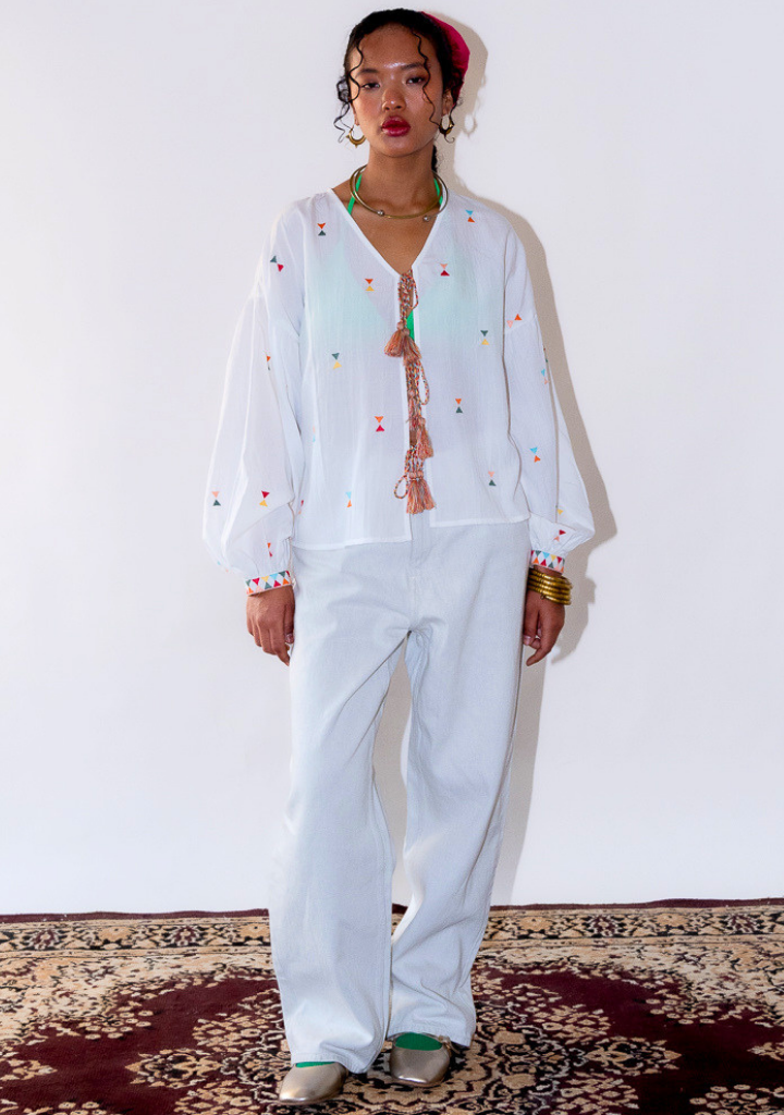 Yongli Tie-Up Blouse