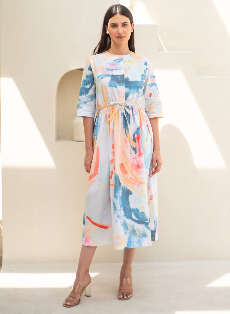 Zenia Drawstring Dress