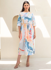 Zenia Drawstring Dress