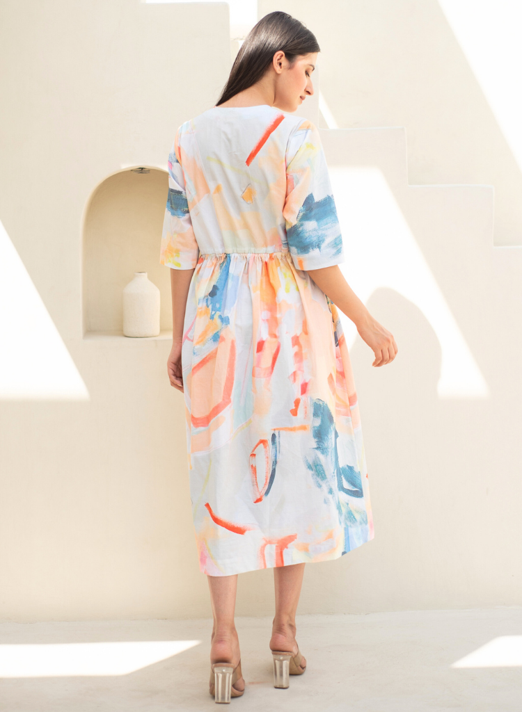 Zenia Drawstring Dress