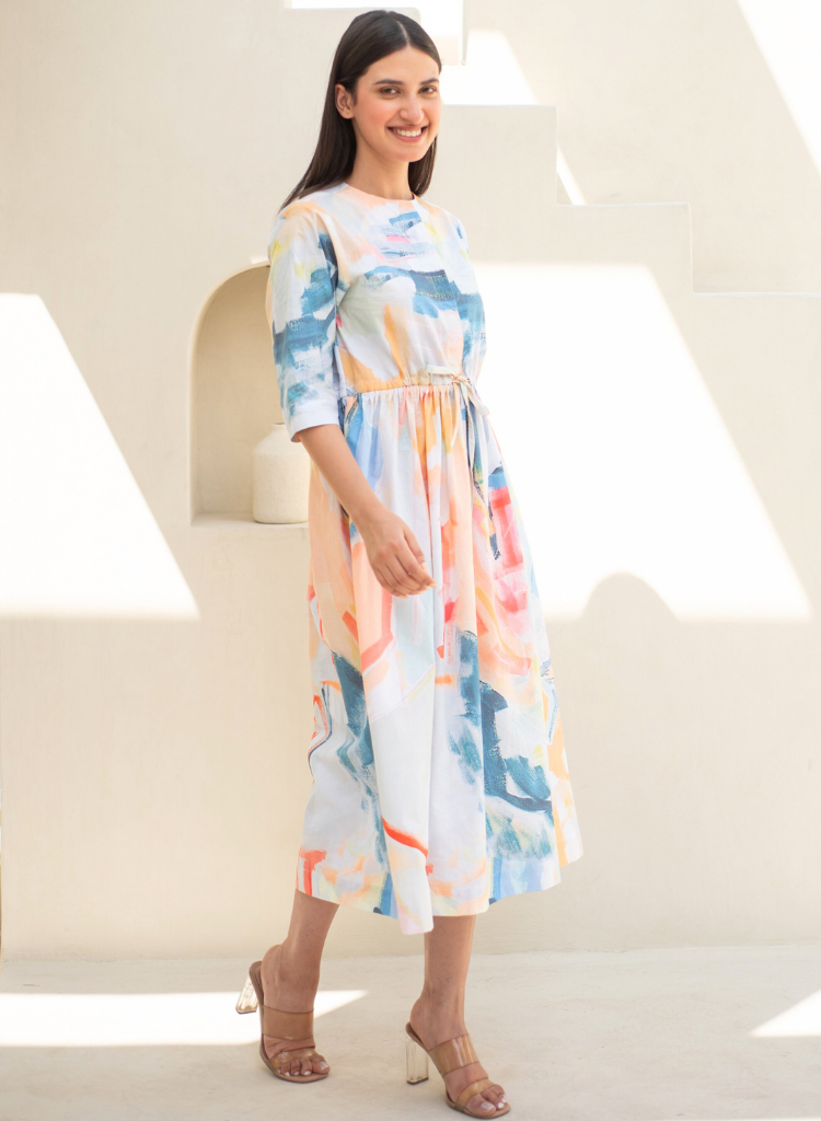 Zenia Drawstring Dress