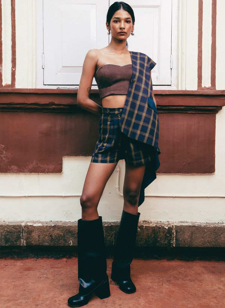 Zipper Detail Bustier