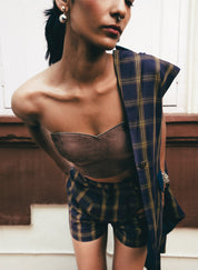 Zipper Detail Bustier