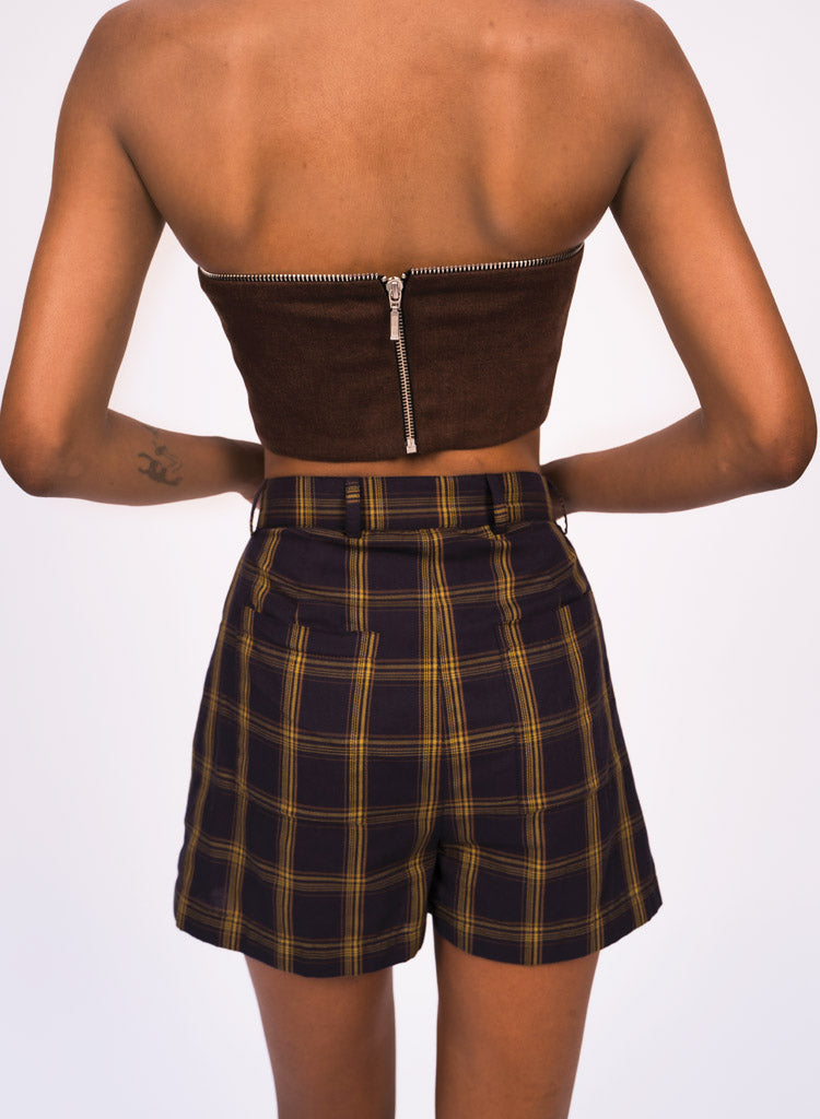 Zipper Detail Bustier