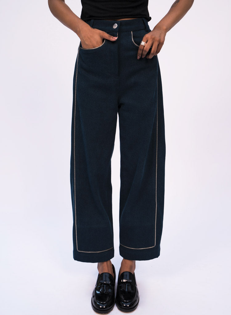 Zipper Panel Pants