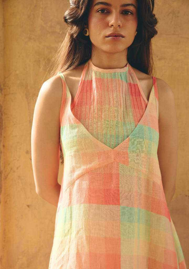 Zoe Tie-up Long Dress