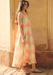 Zoe Tie-up Long Dress
