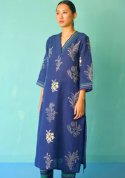 Zura Floral Embroidered Kurta