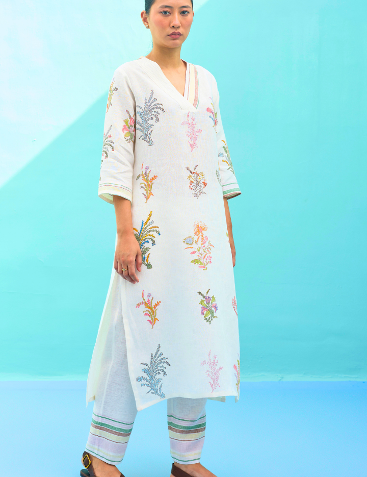 Zura Floral Kurta Set